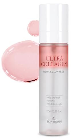 The Skin House Ultra Collagen Dewy & Glow Ampoule Mist I Glowy Collgen Ampoule & Mist I Double Layer Mist I Mist Spray Type I Face Mist Korean Skincare [80 ml / 2.70 fl.oz]