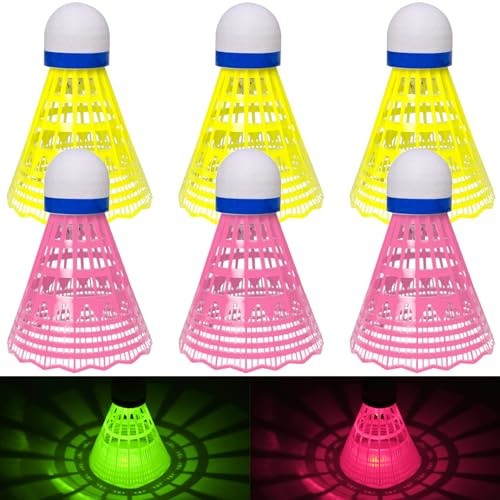 YeahBoom Federbälle Nylon Badminton Bälle,Federball Set Badminton Bälle,Langlebige Badminton Bälle,Nylon Sport Badminton,Hochwertige Nylon Federbälle Speed für Draußen,Übung,Freizeit,Einsteiger