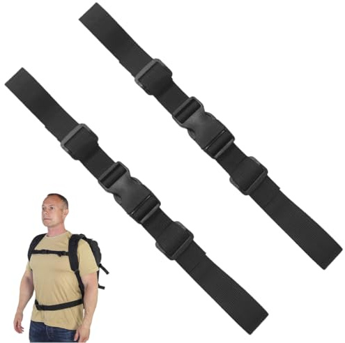 JYNXOR 2 Stück Verstellbarer Brustgurt Rucksack,Brustgurt Für Schulranzen,Brustgurt Rucksack Kinder Set,Rutschfest Strapazierfähiger Brustgurt,Nylon Brustgurt mit Schnalle