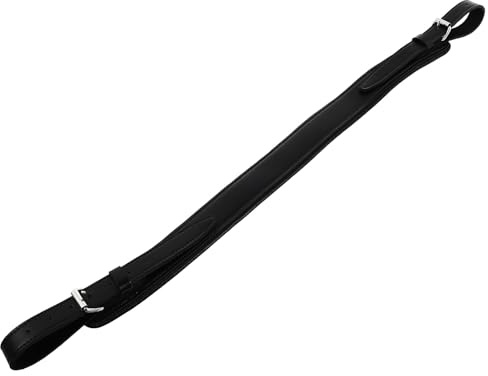 UKCOCO Stylischer Leder Tuba Gurt Schwarz mit Verstellbarem Schulterriemen zur Reduzierung von Schulter und Rückenbelastung für Tuba und Blasinstrumente bei Outdoor Partys