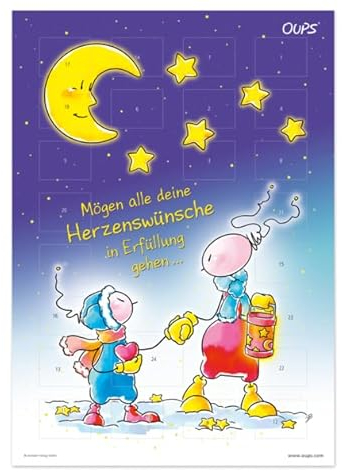 Oups Adventkalender 2022: Mögen alle deine Herzenswünsche in Erfüllung gehen...