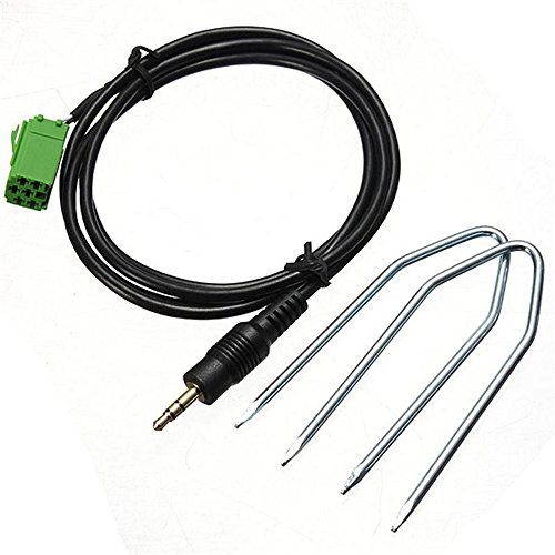 ENJOY-UNIQUE AUX-Eingang 3,5 mm Adapterkabel Music Audio Interface Adapter kompatibel mit Renault Clio Megane Laguna MP3 kompatibel mit iPod/iPhone