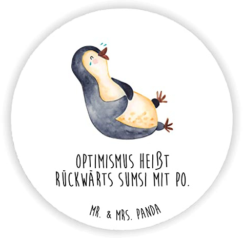 Mr. & Mrs. Panda Magnet Pinguin Lachen - Geschenk, Kühlschrank, Funny, Kühlschrankmagnet, LOL, pinnwand, Humor, Haha, für Fotos, Lustiger Spruch, Fröhlich, Witzig