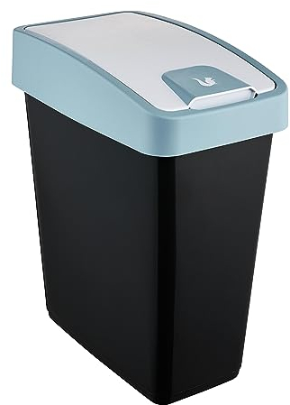 keeeper Poubelle Premium avec Couvercle Basculant, Soft Touch, 25 L, Magne, Nordic Blue