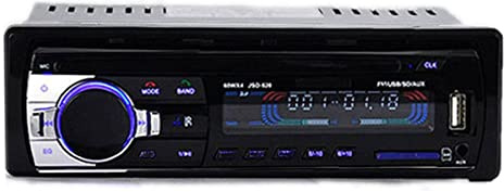WEPARTICULAR WEPECULIOR 24V Autoradio 4x45W Bluetooth Stereo Lettore MP3 Supporta Chiamate in Vivavoce Porte USB FM TF AUX in con Telecomando