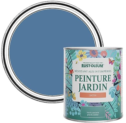 Rust-Oleum Holzfarbe Für Aussen, Wetterschutz, Seidenglanz, 750 ml, Blauer Fluss