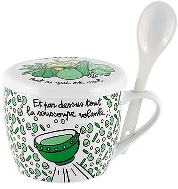 DLP - Bol à Soupe PERMAN (+ couvercle) en porcelaine - Soupe aux Choux