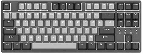 Mechanical Keyboard Mechanical Gaming Corona Cherry MX Brown Red Blue Switch PBT Keycaps Gaming Keyboard for PC/Gamer, Typist(Red Switch,Black)