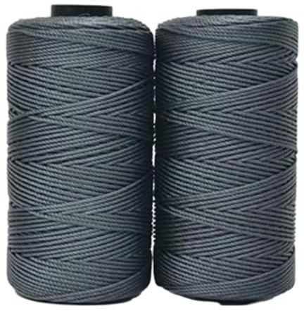 Morkite 2 Pezzi Cordino per Borse Uncinetto Filo Macrame 1mm x 230m Macrame Corda Colorata Cordoncino per Borse a Uncinetto, Arazzo da Parete, Acchiappasogni, Fai da Te