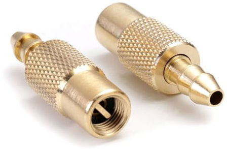 2 Stück Autoventil Air Chuck, Reifenfüller Ventil Stecker Ersatz, 6.5mm Messing Hebelstecker Reifenfüllnippel