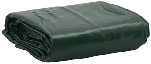 vidaXL Tarpaulin, Waterproof UV Protection Universal Ground Sheet, Multipurpose Tarp Sheet Cover for Camping Boating Hiking, Green 650 g/m²