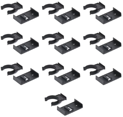 JRYXDS Fissaggio per Battiscopa, 10 Pezzi Clip da Cucina, Clip per Zoccolo da Cucina e Staffe, Ganci Per Zoccolo Cucina, Gancio Battiscopa Zoccolino Cucina, Facili da Installare, Nero