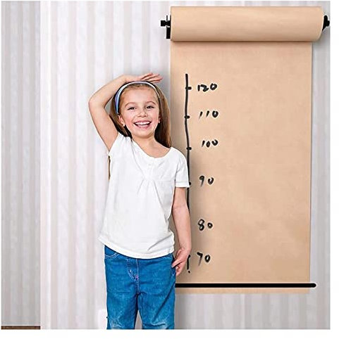 Memoboard-Wanddekor-Kraftpapierspender, 37/67/97/127 cm breiter Notizpapierrollenschneider, für Kunstwand-/Küchen-/Bauernhausdekor, einfach aufzuhängen (Größe: Stahlrahmen breit-97 cm/38,1 Zoll)