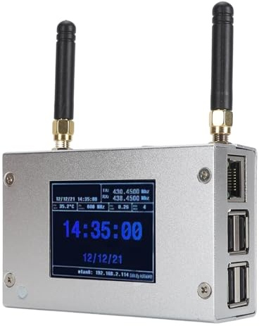 Modulo Hotspot Duplex MMDVM, Modem Vocale Digitale Multimodale con Custodia in Alluminio con Display a Colori, Scheda di Memoria 8G, per Operatori Radioamatori