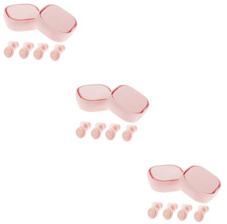 KOMBIUDA 6sets Noise Cancelling Ear Defenders for Silicone Learning Earplugs for Snoring Study Sleeping Flying Swimming Concerts Airplane Hearing Protection