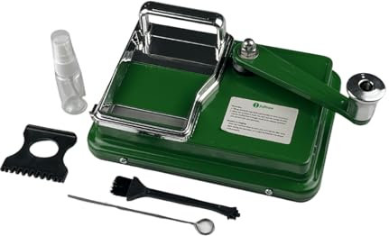 JIUJITSAW Zigarettenstopfmaschine, Tabak Stopfmaschine für Zigaretten Ø 8 mm cigarette machine, mit Zubehör, Männergeschenk(Grün)
