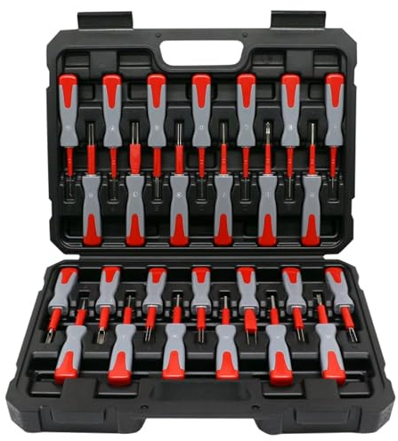 26-TLG Terminal Removal Tool Kit, outil de déverrouillage des connecteurs ISO, outil de déverrouillage des connecteurs automobiles, connecteurs de câbles, kit d'outils pour enlever les broches