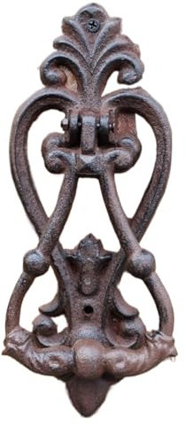 Antiker Türklopfer, Klopfring für die Vordertür, Türklopfer, Landhaus-Türklopfer, antike Fensterdekoration, Haustürgriff, DIY, Garten, Gusseisen
