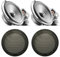 Kit Set para Focal POLYGLASS PS165V1 PS 165 V1 1 Kit 2 vías 16,5 cm 6,5, 80 vatios rms 160 vatios máx, 4 Ohm, 92,5 db, 2 woofers, 2 tweeters, 4 crossovers, Kit Pareja + Rejillas Gratis