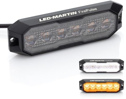 LED-MARTIN FirePulse Positionslicht weiß + Warnleuchte