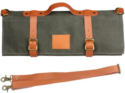 Kitchen Tool Storage Bag with Multiple Pockets Chefs Tool Roll Pouches Organizers for Easy Organization and Transport