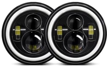 Fari Anteriori Universale 7 Pollici Led Auto Moto Faro DRL H4 Faro 7 faro Per Suzuki Per Samurai Per Jimmy Per Bandit 600 Anno 2004 Faro Proiettore(2 Piece)