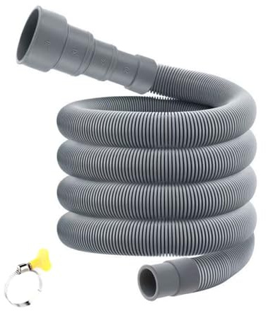 Strong Steel Rubber Washing Machine Extension Hose Flexible Extended Drainage Pipe for Automatic Machines Use Multi Brand Machine Drainage Tube