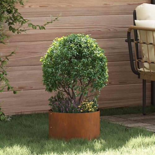 INLIFE Gartenpflanzer 5 pcs Braun 30 x 30 x 20 cm Cortenstahl,Heim & Garten,Rasen & Garten,Gartenpflege,Blumentöpfe & Pflanzgefäße,Braun,5.23 KG,873605