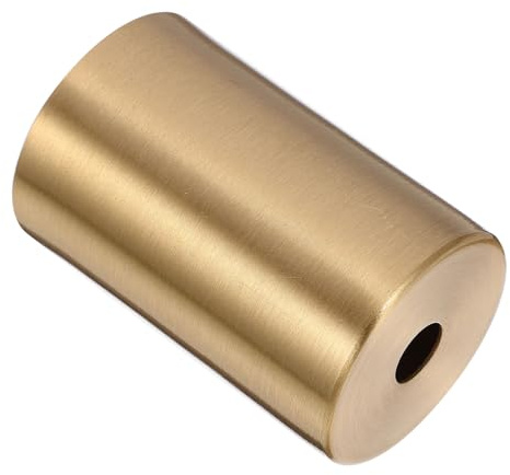 LIFKOME Portalámparas E27 Redondo de Cobre, Base de Lámpara Metálica Simple, Accesorio para Lámparas de Techo y Pared, Compatible Pantallas, Uso en Sala y Dormitorio, Remate Decorativo