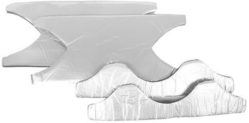 NIYANGLE Bande D'insonorisation Auto-adhésive pour Coudes de Tuyaux 110 Mm, 2 Pièces, Isolation Phonique Épaisseur 2 Cm, Matériau, du Bruit Cuisine et Salle de Bain