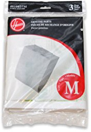 Hoover Vacuum Cleaner Bags for Dimension Canister Vacs, Pack of 3, Multicolor, Type M, Part # 4010037M, Hoover Vacuum Bags Refill
