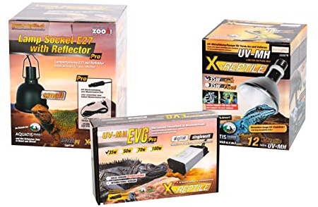 M&S Reptilien X-Reptile 35 Watt Set (Strahler + Vorschaltgerät + Lampenfassung)