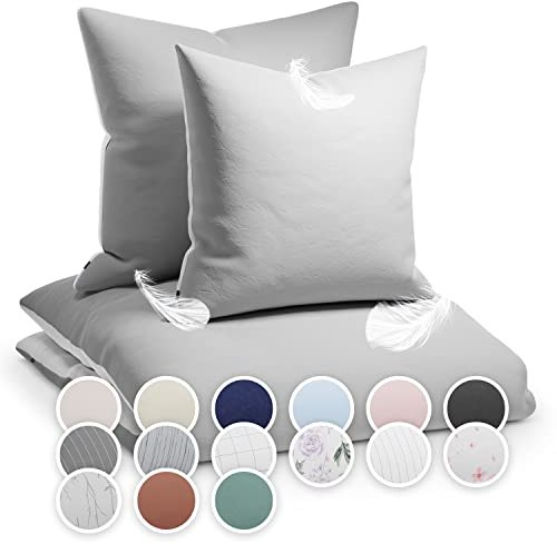 sleepwise Bettwäsche 135x200 Sommer Bettwäsche 2tlg - ÖKO-TEX, Traumhaft Weich, Atmungsaktiv, Bügelfrei & Knitterfrei, Bettbezug Set aus Mikrofaser mit 80x80 cm Kissenbezug