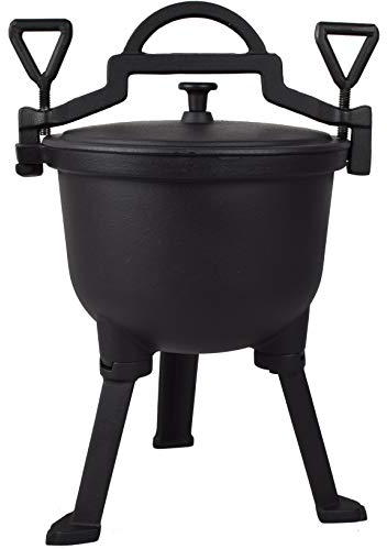 KAWMET Cast Iron Dutch Oven with Legs 8 Litres