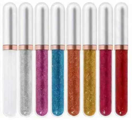 Ensemble liquide d'eye-liner de diamant de paillettes de 8 couleurs, kit de maquillage de stylo liquide d'eye-liner métallique brillant imperméable de longue durée (# 03)