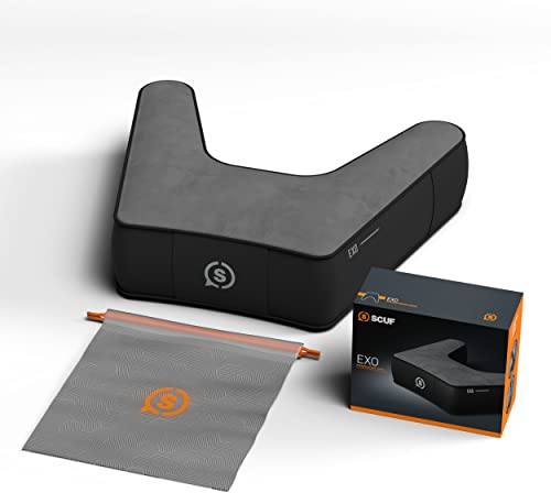 Scuf Exo Ergonomisches Sitzkissen für Gaming und Telearbeit, Unterstützung der Wirbelsäule, Nacken, Handgelenke und Hände - Schwarz