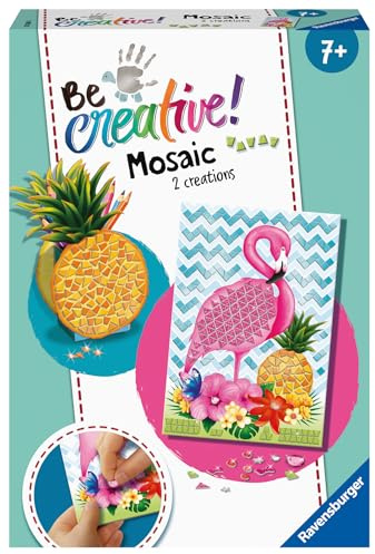 Ravensburger 18240 BeCreative Mosaik Tropical, DIY für Kinder ab 7 Jahren