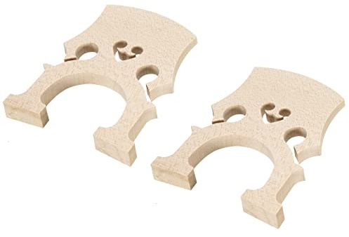 sourcing map 2 Stück Cello Brücken Ahorn Holz Cello Steg für 1/2 Cello Ersatzinstrumente Teile