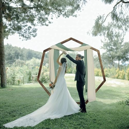 Gartenbogen holz,Garten-Torbogen,Blumenarrangement Dekoration,für Hochzeit,Fotokabine Hintergrundständer,Party,Stabil，Freistehend,Rankhilfe,Pergola Rosenbogen aus Holz