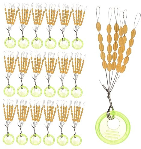 YARNOW 60pcs Fishing Float Flotation Accessories Bobber Stops Portable Float Stops for Lines Bobbers for Sea Fishing Tackle and Carp Accessories