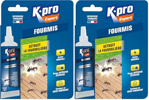 K.PRO Tube en gel anti-fourmis 15g - Idéal pour éliminer les fourmis (Lot de 2)