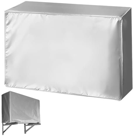 Copri Condizionatore da Esterno Universale, 86 × 32 × 56cm, Impermeabile e Anti-UV, Protezione Universale Contro Polvere e Neve, Materiale Durevole in Poliestere