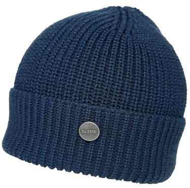 Tazzio Beanie mössa för män och kvinnor unisex ullmössa stickad mössa vinter A501, indigo, one size