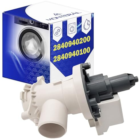 Ablaufpumpe für Waschmaschine 34W 2840940100 2840940200 2840941500 für Beko | C00912660 für Indesit 692970324 für Smeg - Garantie 10 Jahre - MONTERAL