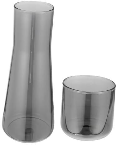 Gatuida Cooling Kettle Party Beverage Holder Water Jug Grey Glass Material for Juice Drinks for Outdoor Picnic