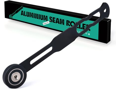 FOSHIO Rullo Adesivo per mobili, Rotolo di Alluminio in Metallo, Strumento di Protezione Acustica, Rullo per pressurizzazione, per Carta da Parati