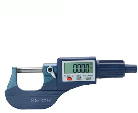 Calibro Digitale, Micrometro Esterno Elettronico 0,001 Mm 0-25 Mm Con Schermo LCD Extra Large Micrometro Digitale Calibro Digitale Elettronico(25-50mm)
