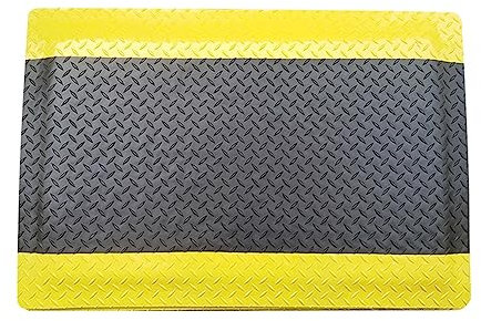 KLYDBMYT Elasticity Rubber Floor Mat, Cushioned Kitchen Mat - Non Slip Foam Comfort Cushion for Standing Desk, Office Or Garage Floor (Color : Black, Size : 60x70x2cm)