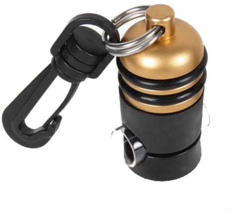 Gettimore Scuba Diving Regulator Hose Holder Adjustable Magnetic for OCTOPUS Clip Aluminum Alloy ABS Quick Release for Diving Equipment (Gold)