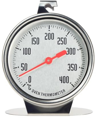 Termometro da forno, Grill Fry Termometro in acciaio inox Termometro da cucina Termometro da forno Indicatore di temperatura Ideale per Forni Tradizionali, Elettrici e Grill